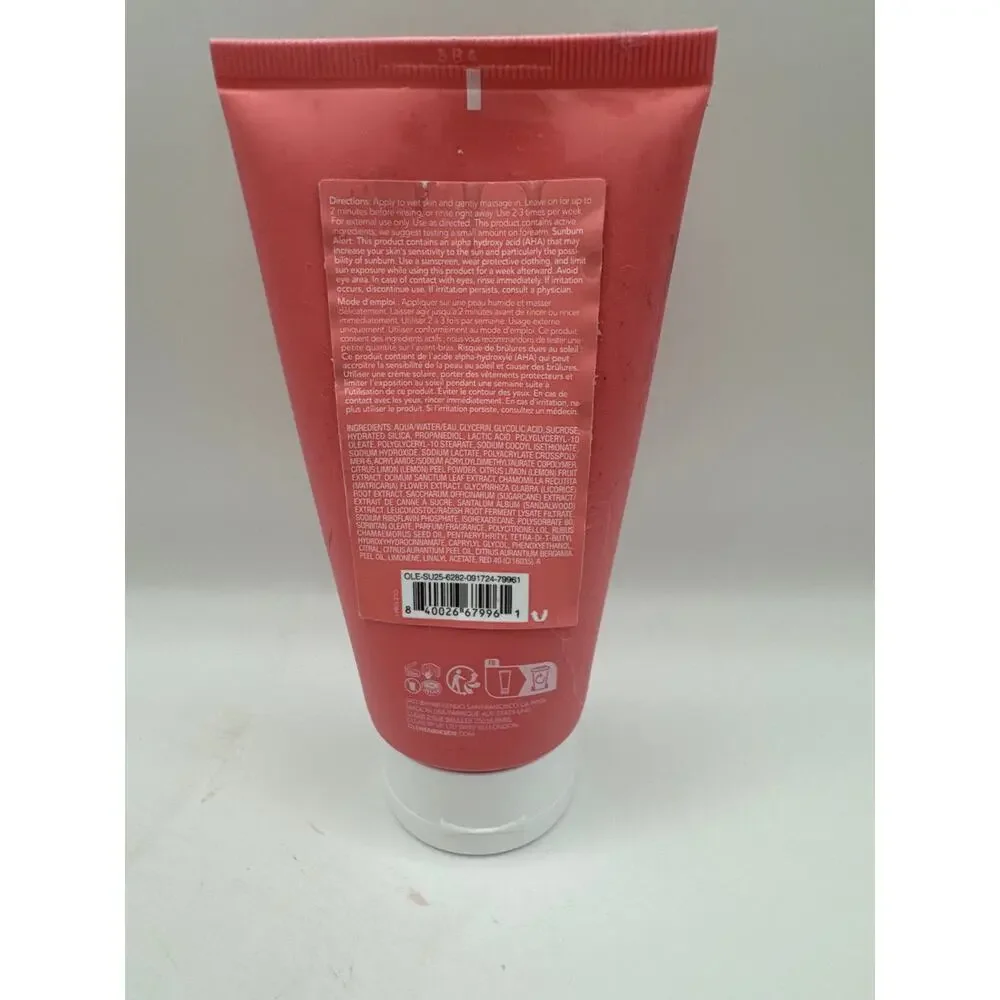 OLEHENRIKSEN 10% AHA Strawberry Lemonade Smoothing Scrub 3 oz. BNWOB